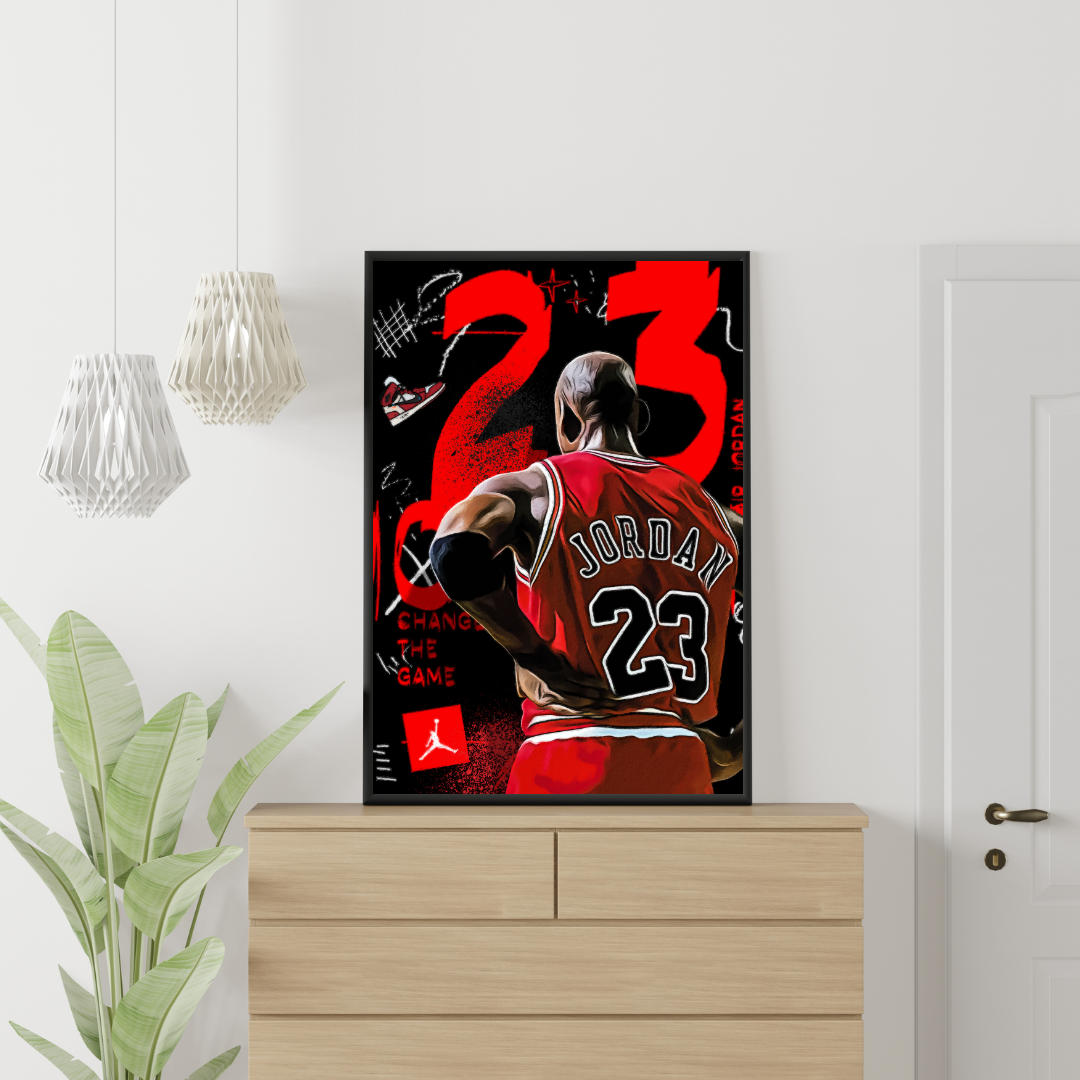 POP ART - Michael Jordan Veggspjald 001