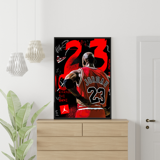 POP ART - Michael Jordan Veggspjald 001